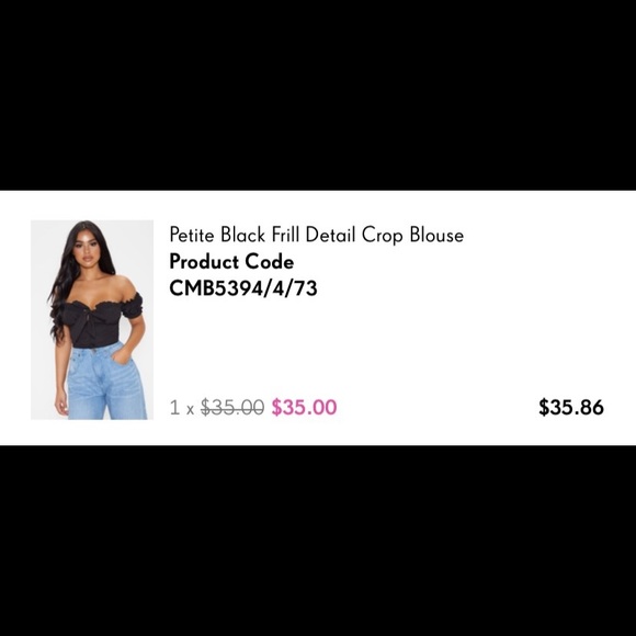 Crop blouse - Picture 1 of 9